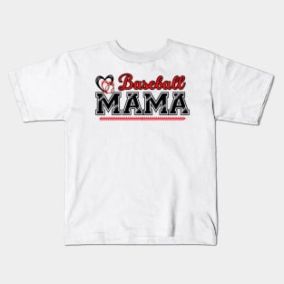 Mothers Day Shirt, Retro Baseball Mom Cool Moms Club Shirt, Funny Mom Shirt, Mom Birthday Gift, Cute Mom Gift, Rocker Mama Tee Kids T-Shirt